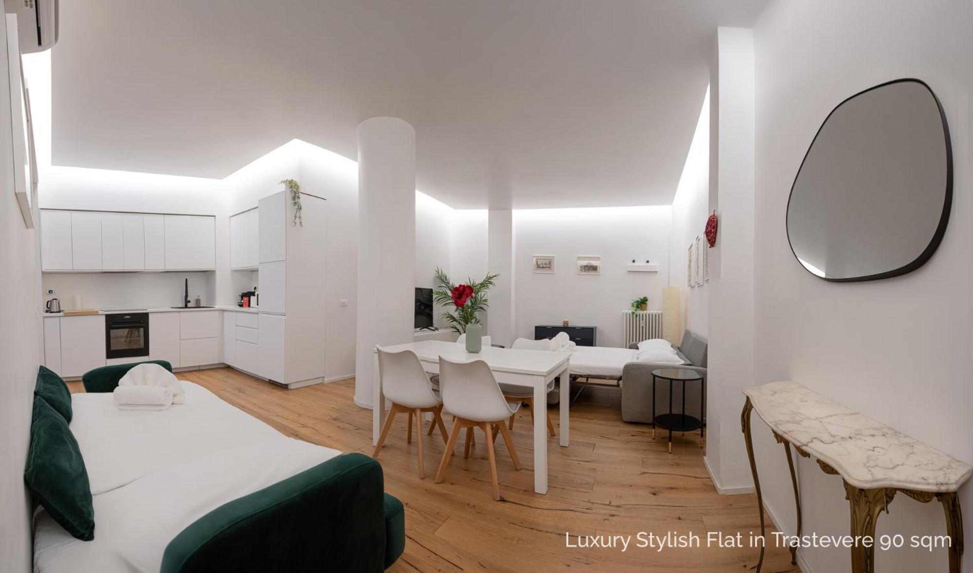La Dolce Vita - Luxury Stylish Flats In Trastevere 70-90Sqm Rome Luaran gambar