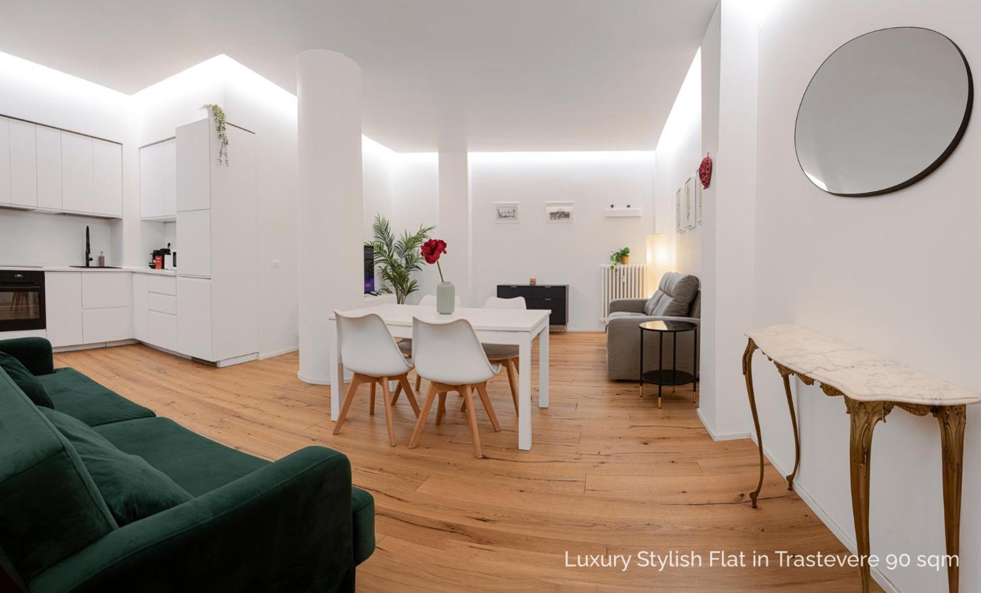 La Dolce Vita - Luxury Stylish Flats In Trastevere 70-90Sqm Rome Luaran gambar