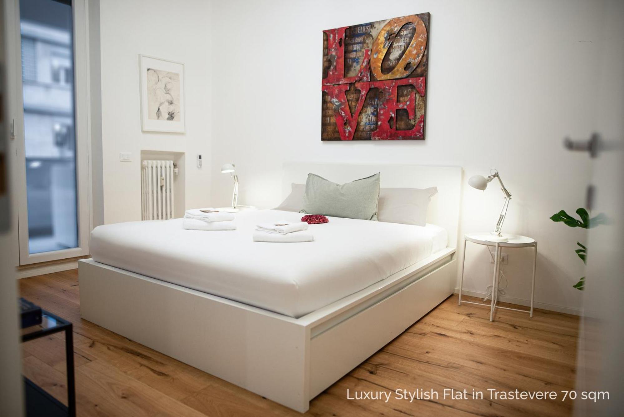 La Dolce Vita - Luxury Stylish Flats In Trastevere 70-90Sqm Rome Luaran gambar