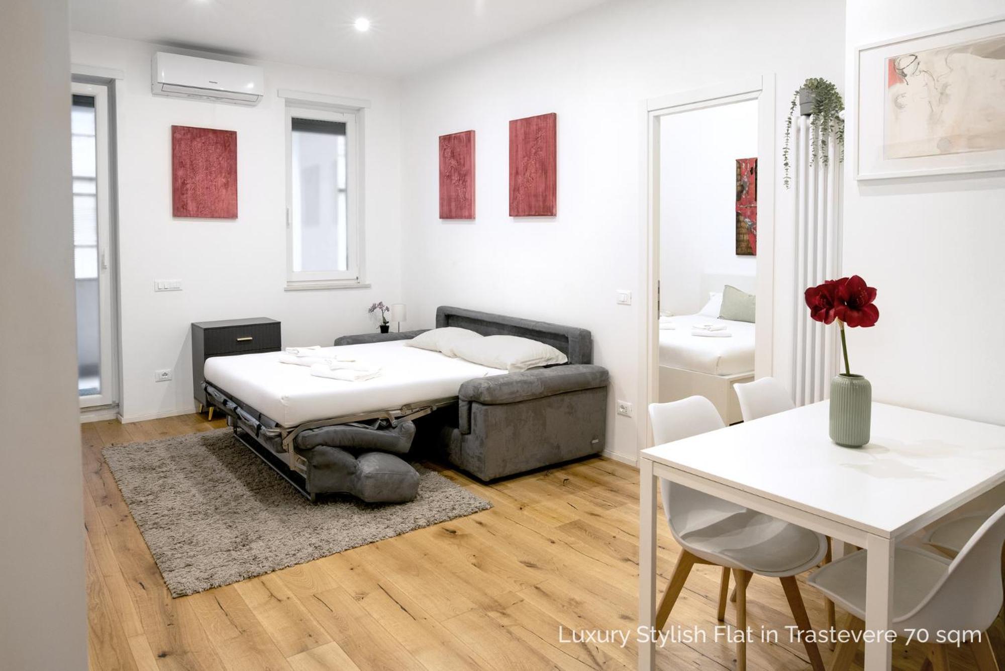 La Dolce Vita - Luxury Stylish Flats In Trastevere 70-90Sqm Rome Luaran gambar