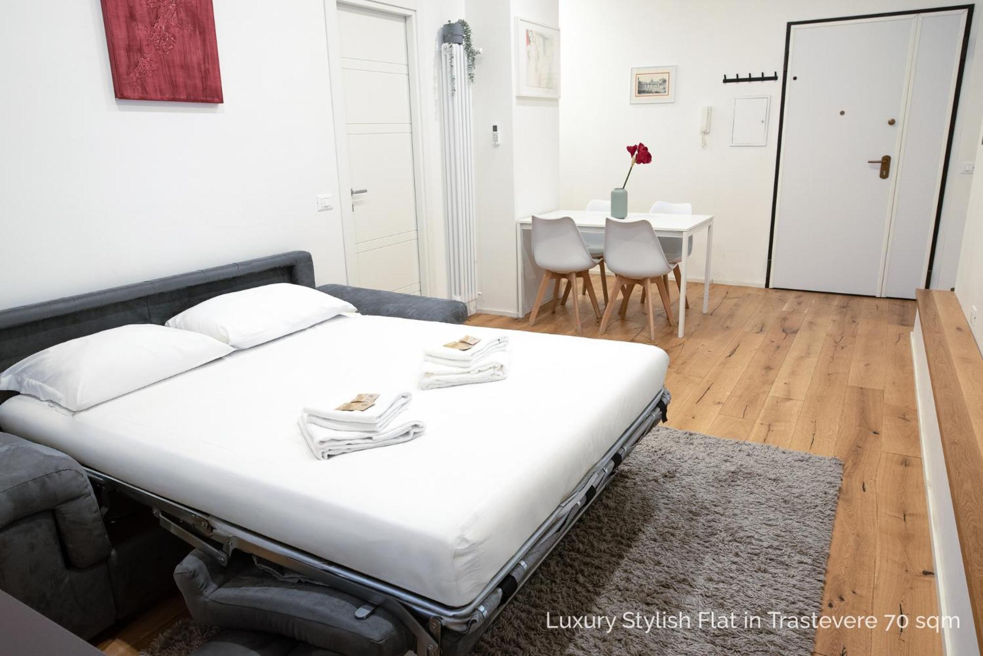 La Dolce Vita - Luxury Stylish Flats In Trastevere 70-90Sqm Rome Luaran gambar