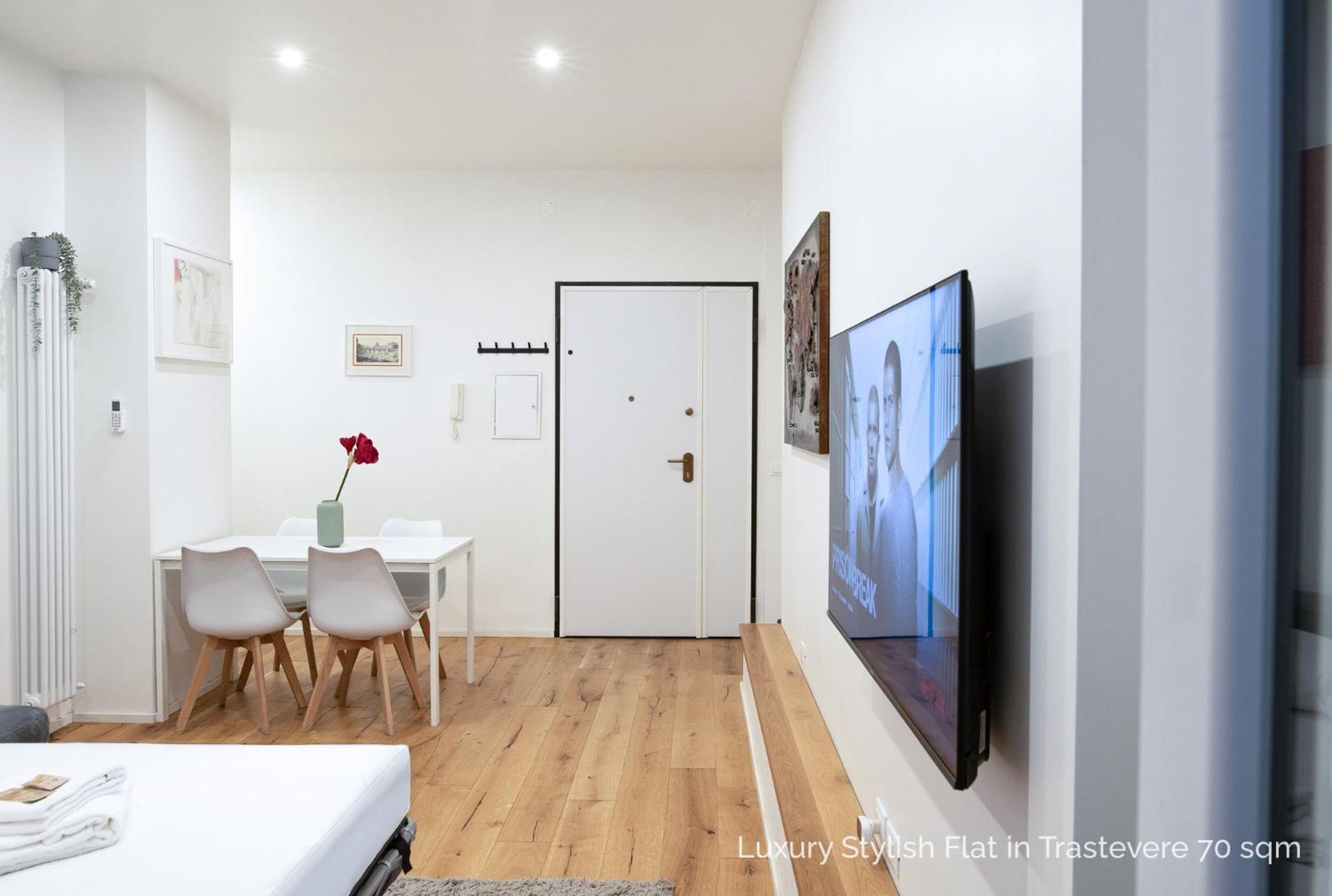 La Dolce Vita - Luxury Stylish Flats In Trastevere 70-90Sqm Rome Luaran gambar