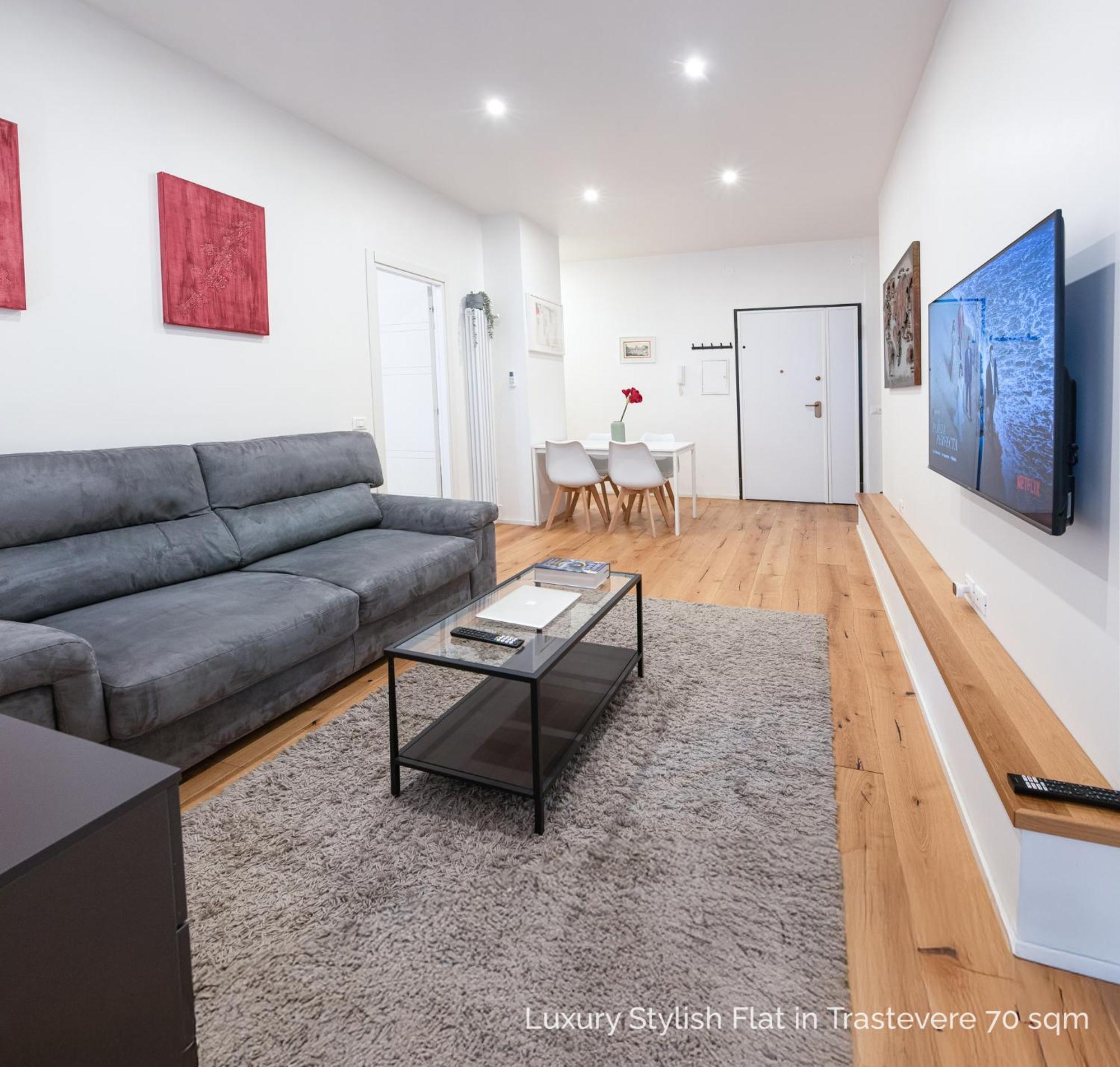 La Dolce Vita - Luxury Stylish Flats In Trastevere 70-90Sqm Rome Luaran gambar