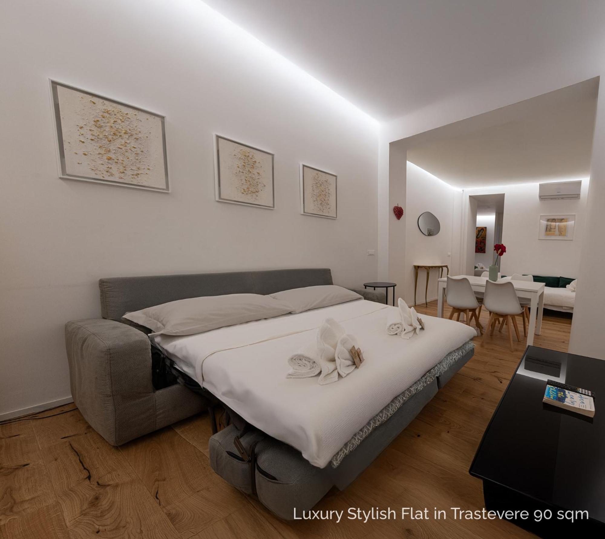 La Dolce Vita - Luxury Stylish Flats In Trastevere 70-90Sqm Rome Luaran gambar