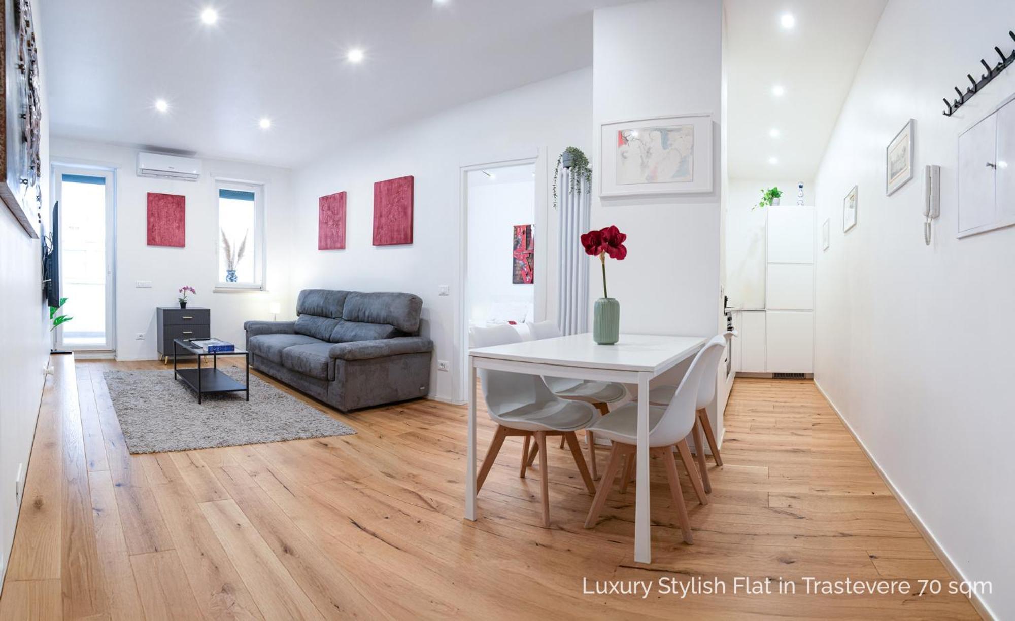 La Dolce Vita - Luxury Stylish Flats In Trastevere 70-90Sqm Rome Luaran gambar